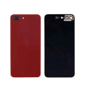 Tapa Bateria Back Cover con Lente Cámara Trasera para Iphone 8 Plus A1864 Rojo