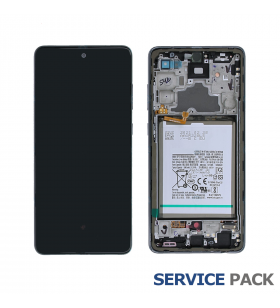 Pantalla Galaxy A72 / 5G Negra con Batería Lcd A725F A726B GH82-25542A Service Pack