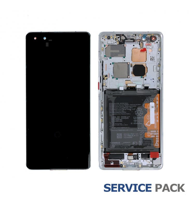 Pantalla Huawei Mate 40 Pro Plata con Batería Lcd NOH-NX9 02353YXC Service Pack