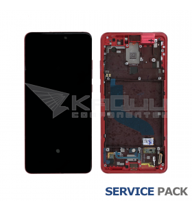 Pantalla Xiaomi Mi 9T / Mi 9T Pro / Redmi K20 Dark Red Gradient Rojo con Marco Lcd M1903F10G 560910013033 Service Pack