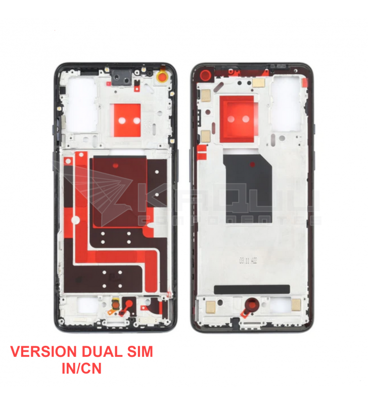 Carcasa Central o Marco Intermedio para OnePlus 9 Version Dual Sim IN/CN Negro