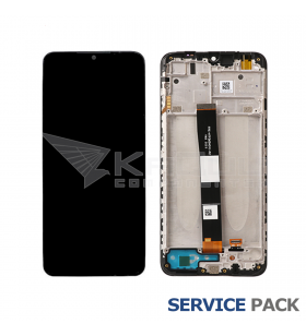 Pantalla Xiaomi Redmi 10A 2022 Negro con Marco Lcd 220233L2C 560001C3L200 Service Pack