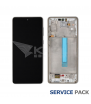 Pantalla Galaxy A73 5G 2022 Blanco con Marco Lcd A736B GH82-28884B Service Pack