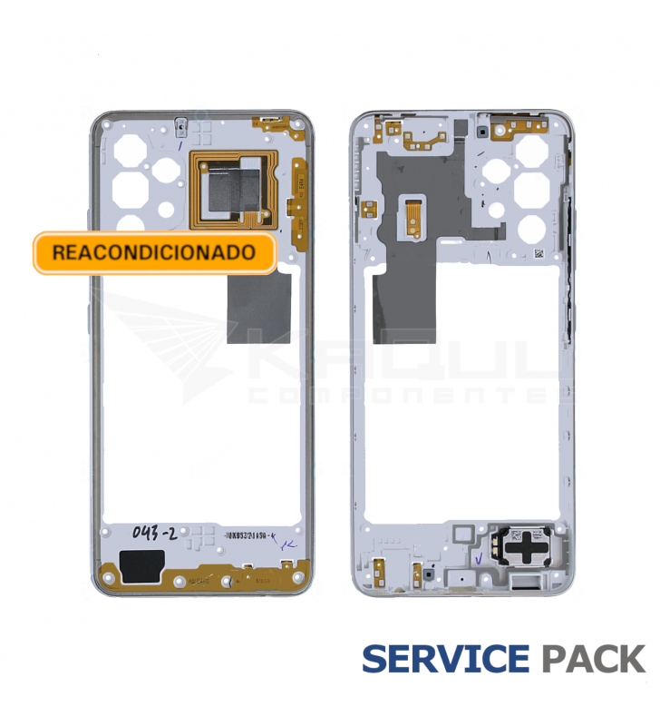 Carcasa central intermedia para Samsung Galaxy A32 4G A325F Blanco Service Pack Reacondicionado