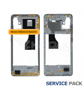 Carcasa Central o Marco Intermedio para Samsung Galaxy A51 A515F Plata Service Pack Reacondicionado