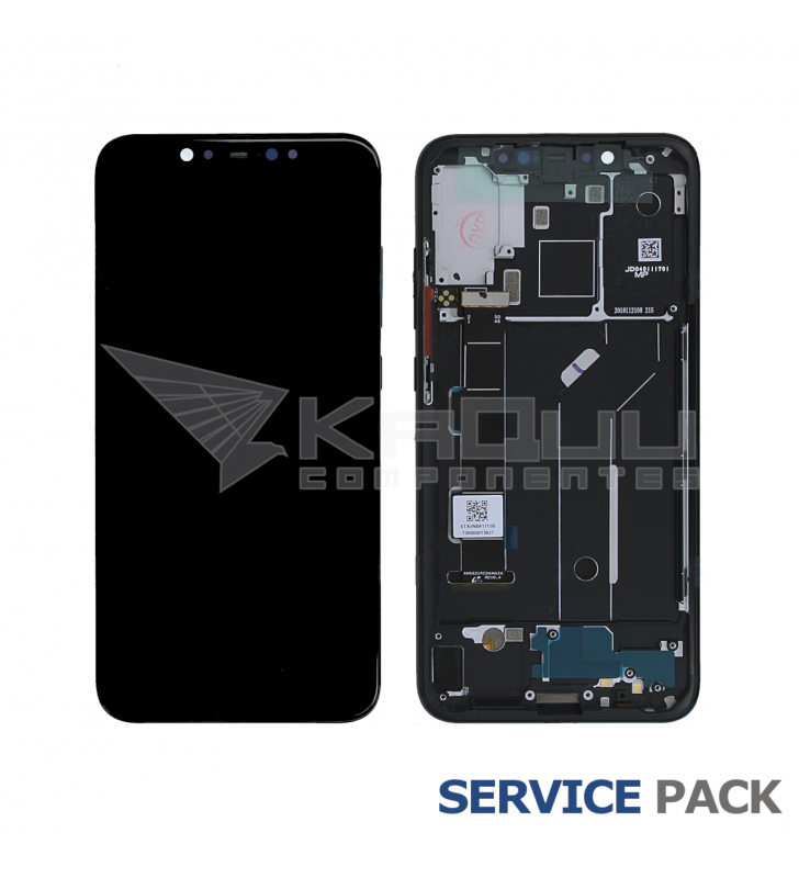 Pantalla Xiaomi Mi 8 Negra con Marco Lcd MI8 5606100400B6 Service Pack