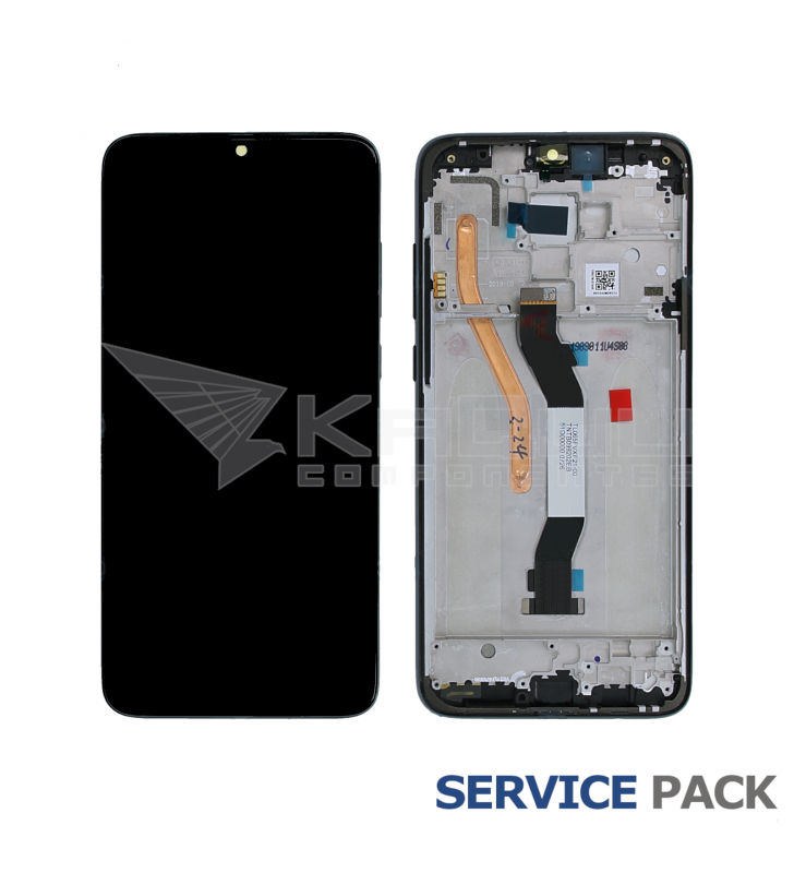 Pantalla Xiaomi Redmi Note 8 Pro Tarnish Negro con Marco Lcd M1906G7I 56000500G700 Service Pack