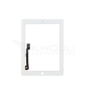 Cristal Táctil Digitalizador sin Botón para Ipad 3ª Gen A1416 / iPad 4ª Gen A1458 Blanco