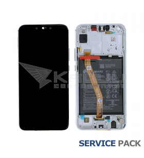 Pantalla Huawei P Smart Plus Blanco con Batería Lcd INE-LX1 02352BUK Service Pack