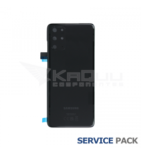 Tapa Batería Back Cover para Galaxy S20 Plus, S20 Plus 5G Negro G985F G986F GH82-221634A GH82-22032A Service Pack