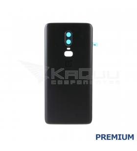 Tapa Batería Back Cover con Lente para OnePlus 6 A6000 A6003 Negro Premium