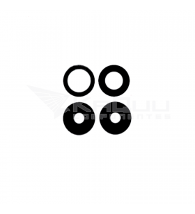 Set de cuatro Cristal Cámara Lente Negro para Oppo Realme 8i, Realme8 Pro RMX3151 RMX3081