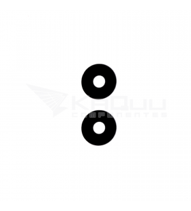 Set de dos Cristal Cámara Lente Negro para Xiaomi Poco x4 GT