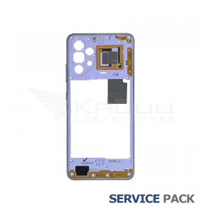 Carcasa o Marco Central para Samsung Galaxy A32 4G A325F Purpura GH97-26181D Service Pack