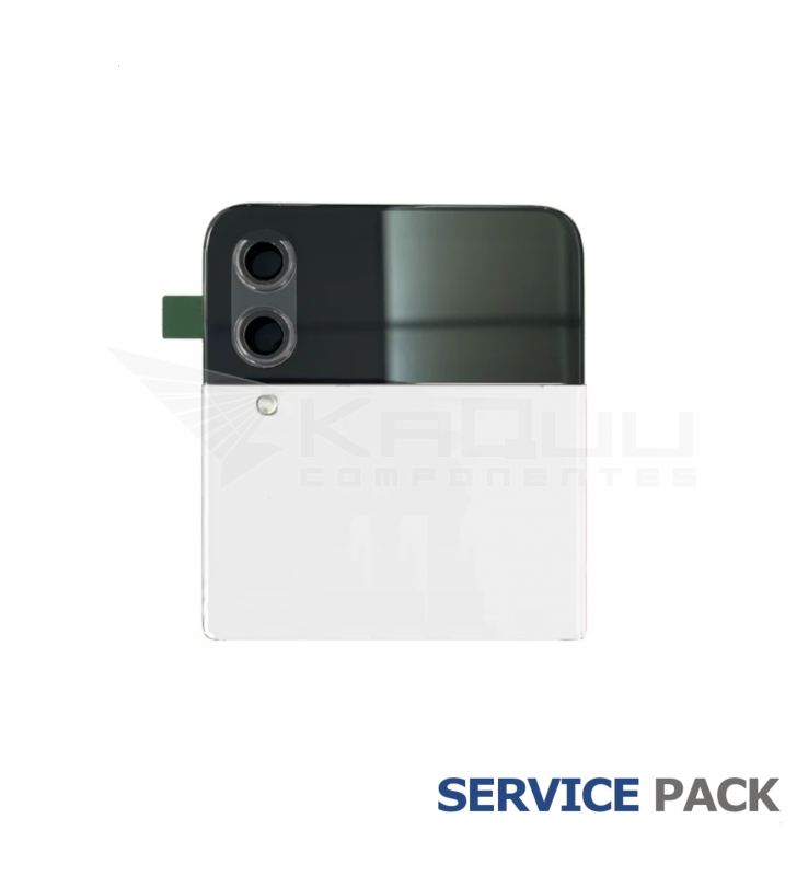 Tapa Batería Superior con Lcd para Galaxy Z Flip4 Blanco F721B GH97-27947F Service Pack