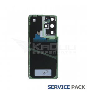 Tapa Batería Back Cover para Galaxy S21 Ultra 5G G998B Panthom Black Negra GH82-24499A Service Pack