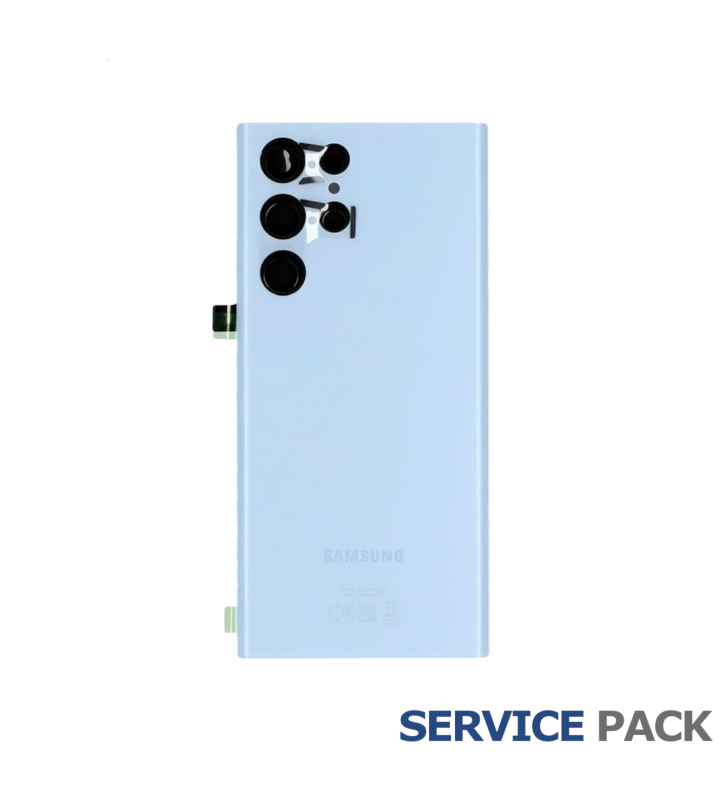 Tapa Batería Back Cover para Galaxy S22 Ultra Sky Blue Azul S908B GH82-27457G Service Pack