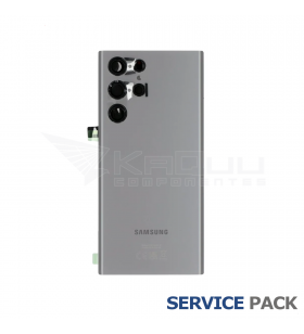Tapa Batería Back Cover para Galaxy S22 Ultra Graphite Grafito S908B GH82-27457E Service Pack