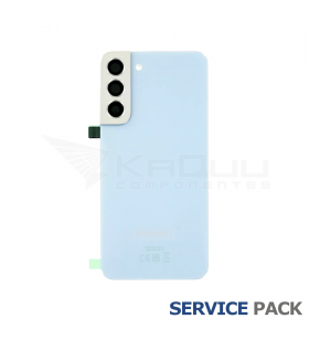 Tapa Batería Back Cover Galaxy S22 5G Sky Blue Azul S901B GH82-27434H Service Pack