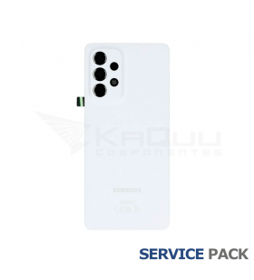 Tapa Batería Back Cover para Samsung Galaxy A53 5G A536B Awesome White Blanco GH82-28017B Service Pack