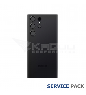 Tapa Batería Back Cover Galaxy S23 Ultra Negro S918B GH82-30400A Service Pack