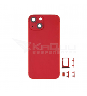 Chasis Carcasa Marco y Tapa para iPhone 13 Mini A2481 A2626 Rojo