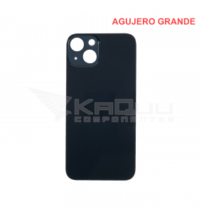 Tapa Bateria back Cover Agujero Grande para iPhone 14 A2882 A2649 Negro