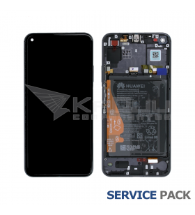 Pantalla Huawei Honor 20, Nova 5T Midnight Black Negro con Marco Lcd YAL-AL00 YAL-L61 02352SMP 02352TMU Service Pack