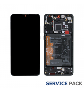 Pantalla Huawei P30 2019 Negro con Batería Lcd ELE-L09 ELE-L29 02352NLL Service Pack