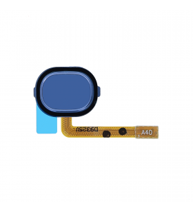 Flex Botón Home / Lector Huella para Samsung Galaxy A20 A205F, A30 A305F, A40 A405F, A60 A606F Azul Premium