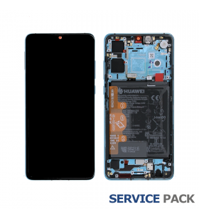 Pantalla Huawei P30 2019 Azul con BaterÍa Lcd ELE-L09 02352NLN Service Pack