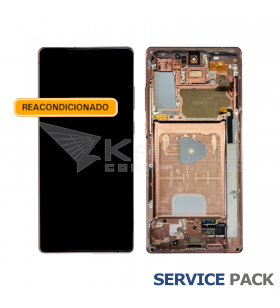 Pantalla Galaxy Note 20, 5G Bronce con Marco Lcd N980F N981F GH82-23495B Service Pack Reacondicionado