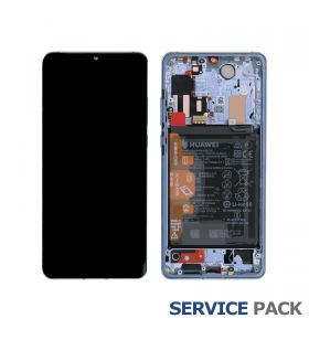 Pantalla Huawei P30 Pro Azul Cielo con Batería Lcd VOG-L09 02353FMX Service Pack