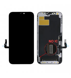 Pantalla YK sin Chip IC iPhone 12, iPhone 12 Pro Negro Lcd A2172 A2341 OLED