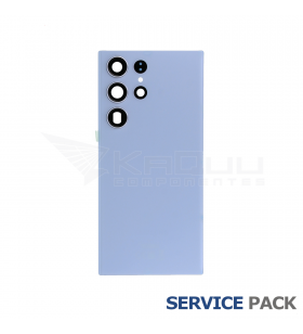 Tapa Batería Back Cover Galaxy S23 Ultra Sky Blue Azul S918B GH82-30400G Service Pack