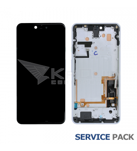 Pantalla Google Pixel 3 XL Clearly White Blanco con Marco Lcd G013C 20GC1WW0S03 Service Pack