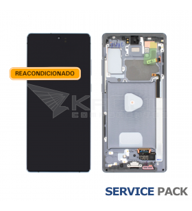 Pantalla Lcd Samsung Galaxy Note 20 Marco Gris N980F N981F GH82-23495A GH82-23733A Service Pack Reacondicionado