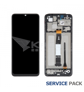 Pantalla Lcd para Xiaomi Redmi 12C Marco Negro 22120RN86G Service Pack