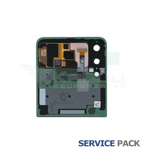Tapa Batería Superior con Lcd para Galaxy Z Flip3 5G Negro F711B GH97-26773A Service Pack