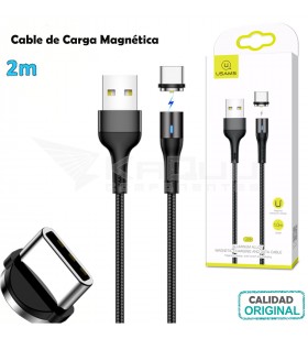 Cable Carga Magnético (de iman) USB a Tipo-C de aluminio 2m