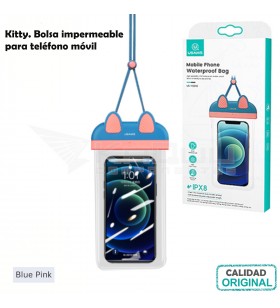 Bolsa impermeable para teléfono móvil AZUL ROSA blue pink US-YD010
