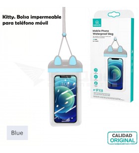 Bolsa impermeable para teléfono móvil AZUL blue US-YD010
