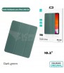 Funda Inteligente Smart Cover para Ipad 7ª Gen A2197 / Ipad 8ª Gen A2270 Verde Oscuro Dark Green US-BH656