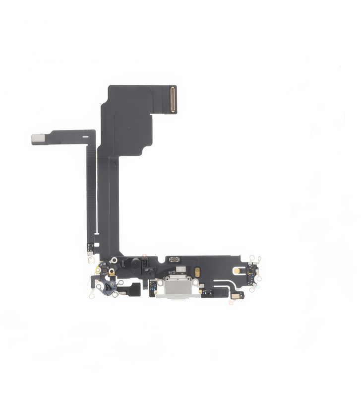 Flex Conector Carga para iPhone 15 Pro Max Blanco A3106 Premium