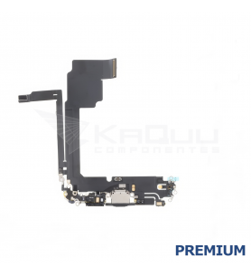 Flex Conector Carga para iPhone 15 Pro Max Negro A3106 Premium