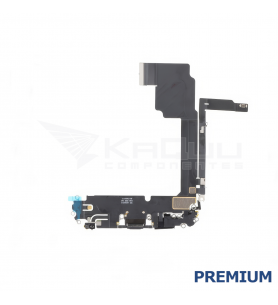 Flex Conector Carga para iPhone 15 Pro Max Negro A3106 Premium
