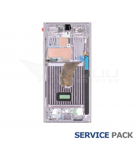 Chasis Marco Intermedio Lcd Samsung Galaxy S23 Ultra Lavanda S918B GH96-15833D Service Pack