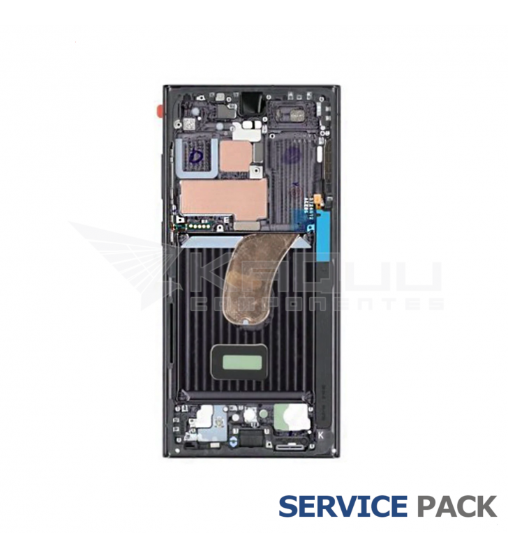 Chasis Marco Intermedio Lcd Samsung Galaxy S23 Ultra Grafito S918B GH96-15833E Service Pack