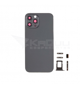 Chasis Carcasa Marco y Tapa para iPhone 12 Pro Max A2342 Negro Sin Logo