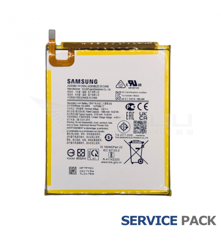 Batería 4980mAh Samsung Galaxy Tab A7 Lite SM-T225 GH81-20631A Service Pack